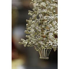 Arany függő karácsonyfa - 19 cm  