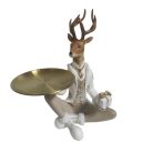Elegáns karácsonyi rénszarvas figura - 20x13,5x28,5 cm