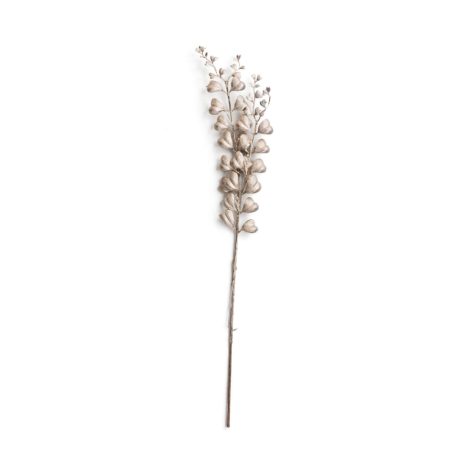 Pezsgő színű szívecskés levelek száron - 70 cm  