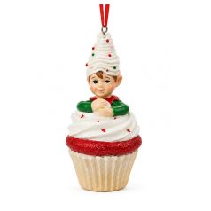 Karácsonyi manó muffinban - 11 cm - Raktáron