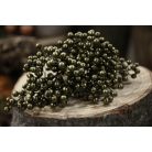 Zöld mű bogyók, ágon - 20 cm - 12 db/csomag 