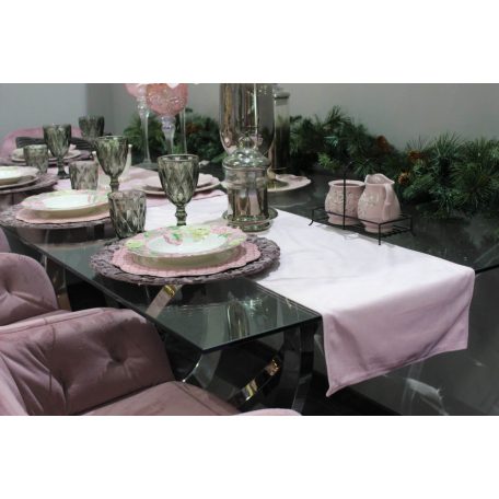 Rózsaszín bársony díszpárna - 40 cm 