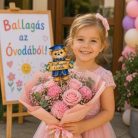 Nyomtatott dekorkarton - Ballagási maci - 2 db-os szett
