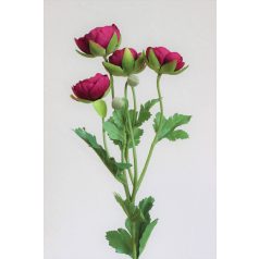 Ciklámen színű mű ranunculus - 61 cm 