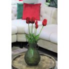 Piros mű tulipán csokor - 46 cm