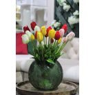 Piros mű tulipán csokor - 46 cm
