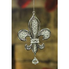 Ezüst függeszthető karácsonyfadísz - Ornamentum - 15 cm