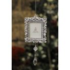 Ezüst felfüggeszthető képkeretek - 20 cm - 2 db-os szett