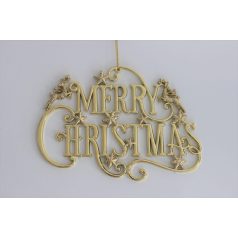 Arany karácsonyi felirat - Boldog karácsonyt - 18 cm