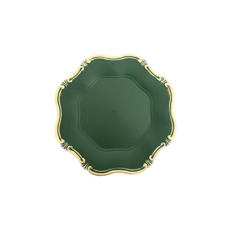 Zöld matt dekor tálca Classic - 34 cm