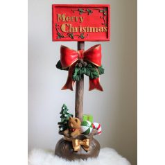 Karácsonyi álló dekoráció Merry Christmas - 91 cm  
