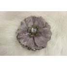 Lila bársony magnólia csipeszen - 14 cm  