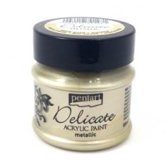 Pentart, Delicate metál akrilfesték - Óarany - 50 ml