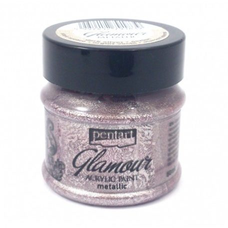 Pentart, Glamour metál akrilfesték - Óezüst - 50 ml