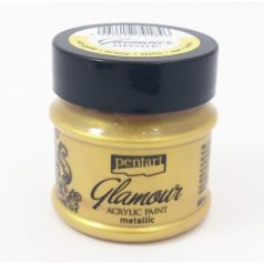 Pentart, Glamour metál akrilfesték - Arany - 50 ml