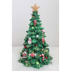 Klasszikus világító mézeskalács karácsonyfa - 40 cm  