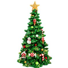 Klasszikus LED-es mézeskalács karácsonyfa - 40 cm  