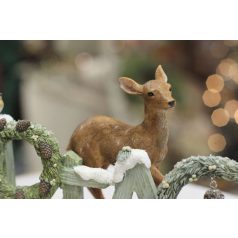 Havas karácsonyi dekoráció állatokkal - 24 cm 