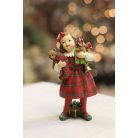  KlasszikuS karácsonyi figura fiú ajándékokkal - 12 cm   