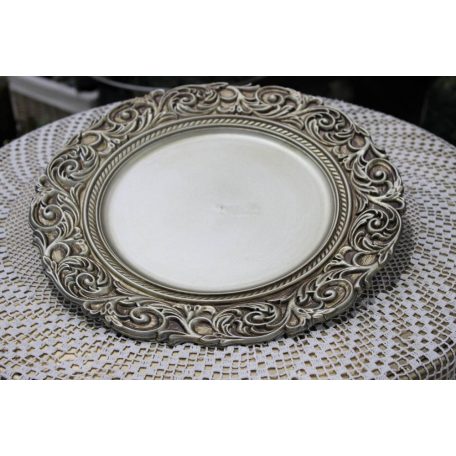 Arany színű matt dekor tálca - 36 cm