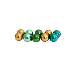  Karácsonyi gömbök MIX - 5 cm - 10 db/csomag