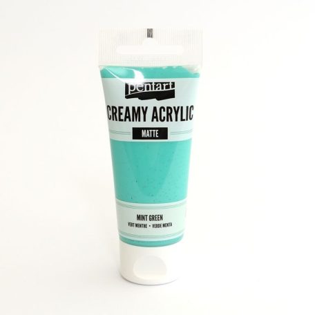 Pentart, krémes akrilfesték, matt, mentazöld - 60 ml