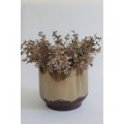 Barna gyöngyház színű kerámia - 18 cm, 24 cm   