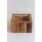 Barna fa virágcserép - 30 cm