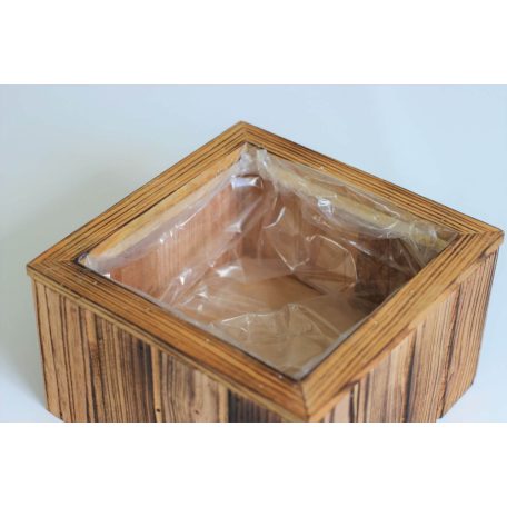Barna fa virágcserép - 30 cm