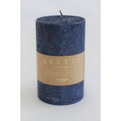 Rustic metál illatgyertya -  Kék - 11cm   
