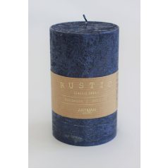 Rustic metál illatgyertya -  Kék - 11cm   