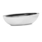 Kerámia kaspó Moon króm - 20x8x6 cm, 32x12x7 cm