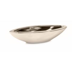 Kerámia kaspó Moon króm - 32x12x7 cm - Raktáron