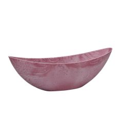 Csónak alakú kaspó - Rózsaszín - 39x12x13 cm