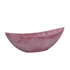 Csónak alakú kaspó - Rózsaszín - 39x12x13 cm