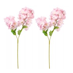 Virágos ág - 2 virágú - Pink - 73 cm