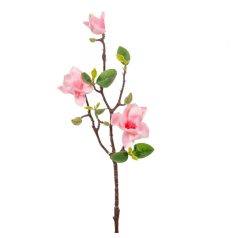 Magnólia ág gumi - 3 virágos - Pink - 48 cm