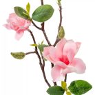 Magnólia ág gumi - 3 virágos - Pink - 48 cm