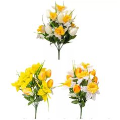 Tulipán,nárcisz csokor - 12 virágos - 40 cm
