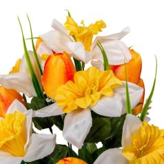 Tulipán,nárcisz csokor - 12 virágos - 40 cm