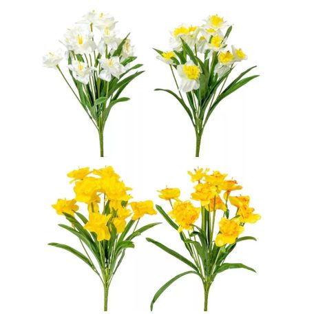 Mű nárcisz csokor - 4 féle - 46 cm 