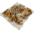 Orchidea virágfej polifoam - Capuccino - 10 cm  - 24db/csomag