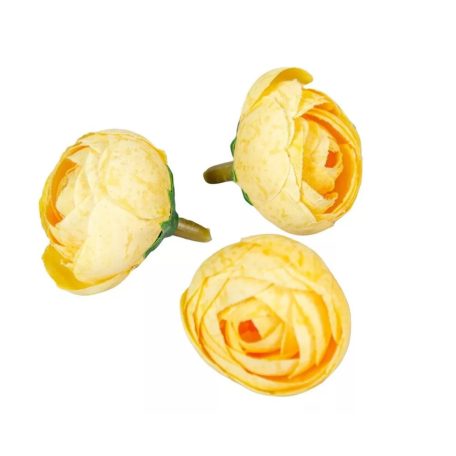 Boglárka virágfej - Sárga - 3 cm