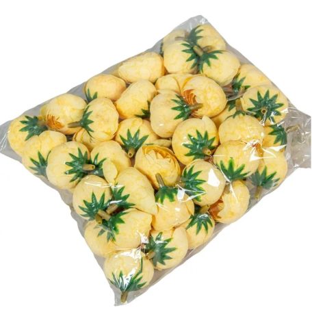 Boglárka virágfej - Sárga - 3 cm