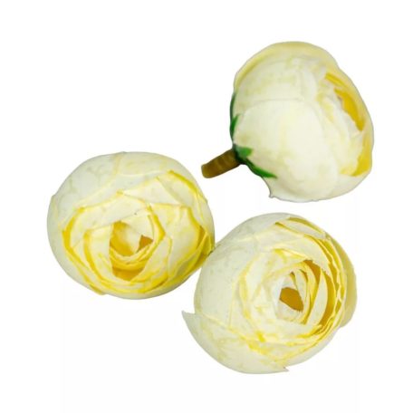 Boglárka virágfej - Krém - 3 cm