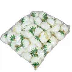 Boglárka virágfej - Fehér - 3 cm