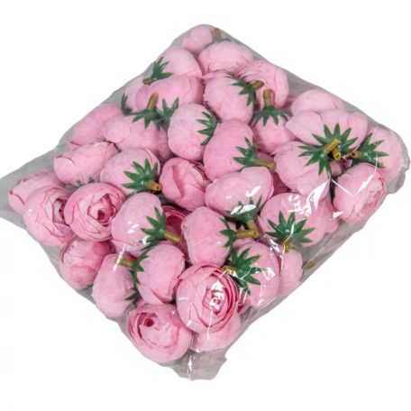 Boglárka virágfej - Rózsaszín - 3 cm