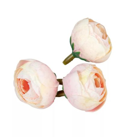 Boglárka virágfej - Barack - 3 cm