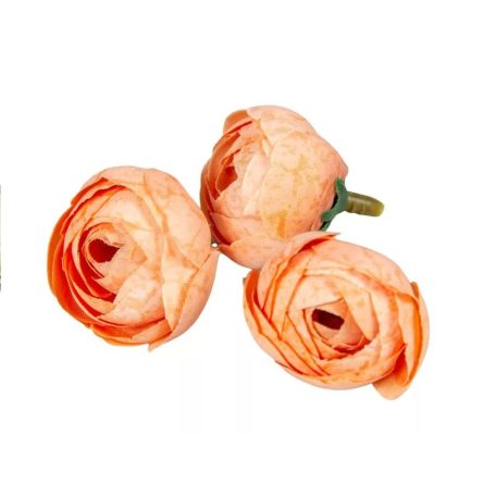 Boglárka virágfej - Sötét barack - 3 cm