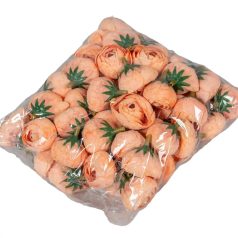 Boglárka virágfej - Sötét barack - 3 cm